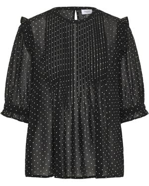 Saint Tropez Bluse Sabatina - Schwarz