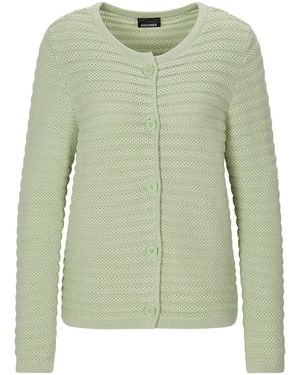 Goldner Strickjacke - Grün