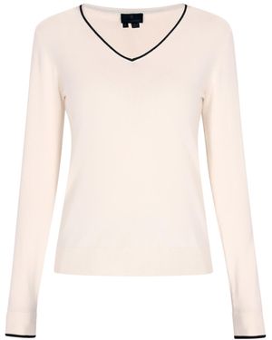 DreiMaster Klassik Pullover - Weiß