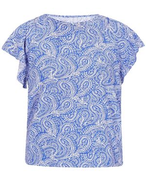JONA Bluse Fashion Look - Blau