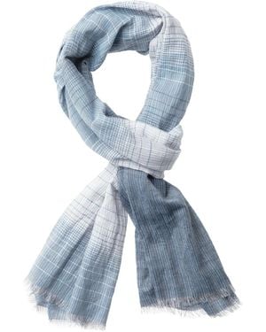 Camp David Webschal Mit Karomuster - Blau
