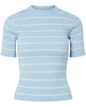 Pieces Pullover - Blau