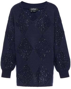 usha BLACK LABEL Pullover - Blau