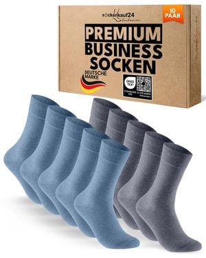 sockenkauf24 Socken Business Socken - Blau