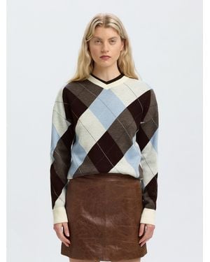SELECTED Pullover Slwthea - Natur