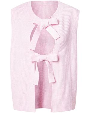 Pieces Strickweste - Pink