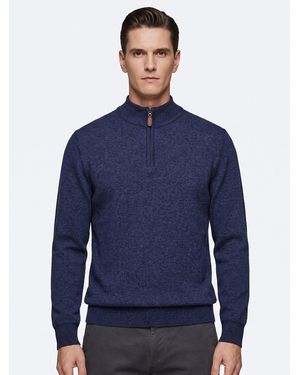 Allthemen Pullover Maschenruhe - Blau
