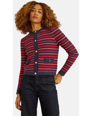 Love & Roses Strickjacke - Rot
