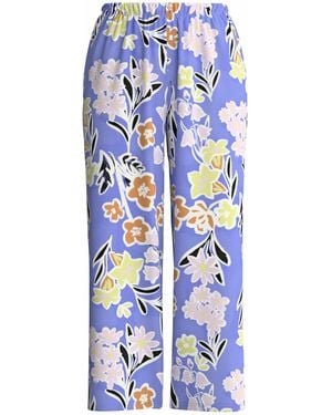CALIDA Pyjamahose Late Bloom M&M - Blau