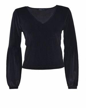 FRESHLIONS Langarmshirt Viveka - Blau