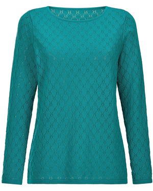 Goldner Pullover - Grün