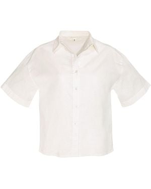 ORGANICATION Bluse - Weiß