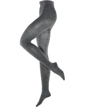 Burlington Strumpfhose Rib Couture - Grau