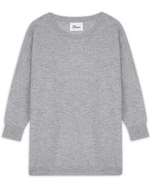 J Cashmere Pullover Rebecca - Grau