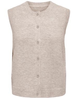 ONLY Strickweste Onlolivia - Natur