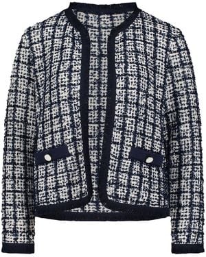 BETTY&CO Strick-Cardigan Mit Fransen - Schwarz