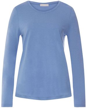 Hanro Longsleeve Sleep & Lounge - Blau