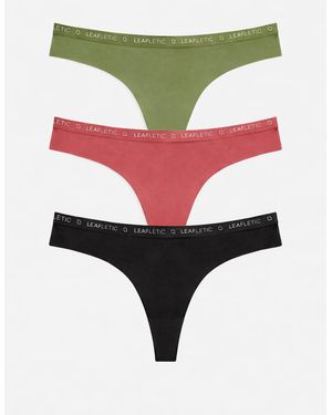 LEAFLETIC Panty Mid Rise Brazilian - Rot