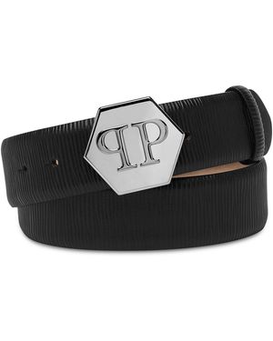Philipp Plein Gürtel Hexagon - Schwarz