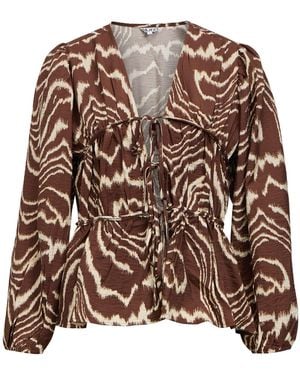 Object Bluse - Braun