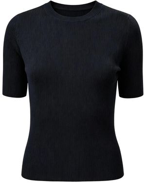 LILYSILK Shirt Essential Seidenstrick Oberteil - Schwarz