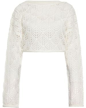 swirly Pullover - Weiß