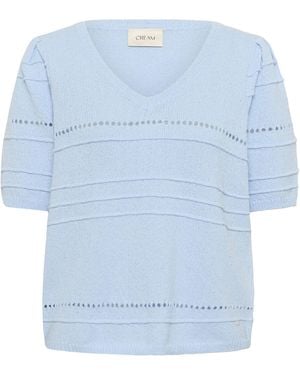 Cream Pullover Poppi - Blau