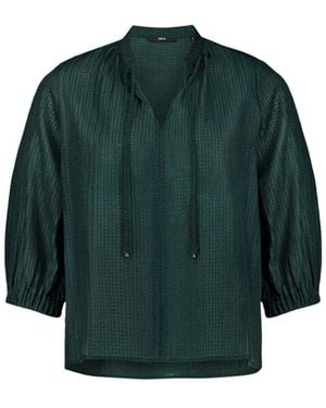 Zero Tunika-Bluse Mit Struktur - Grün