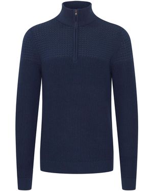 11 Project Strickpullover 'adam' - Blau