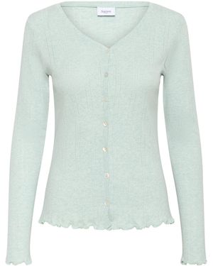 Saint Tropez Strickjacke Gru - Blau