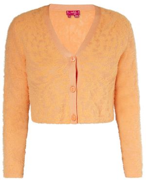 swirly Strickjacke - Weiß