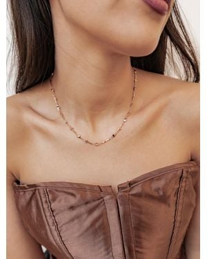 Hey Happiness Kette Heart Cross - Braun