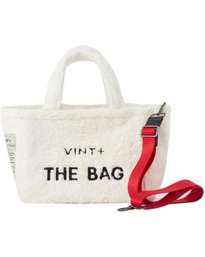 VINT+ Vint Handtasche Fluffy Bag Small - Weiß