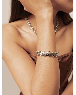 Hey Happiness Armband Interlocking - Braun