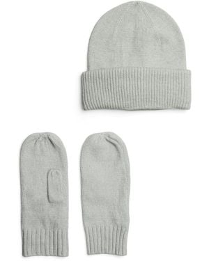 Pieces Set: Mütze Und Handschuhe Pcnynne - Weiß