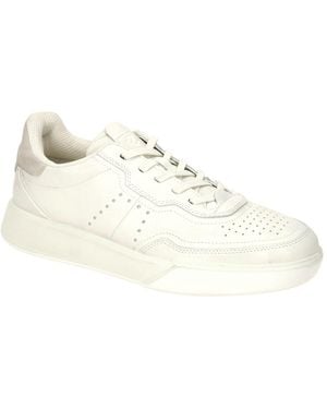 Ecco Sneaker Low Street Court Schuhe Glattleder 539814 - Weiß