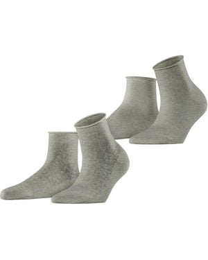 Esprit Socken Lacy Flowers 2-Pack - Grau