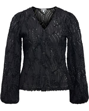 Object Bluse Objlucie Luka - Schwarz
