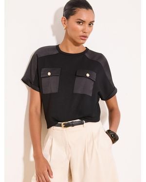 Lipsy T-Shirt - Schwarz