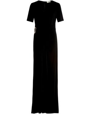 Vera Mont Jumpsuit Mit Raffung - Schwarz