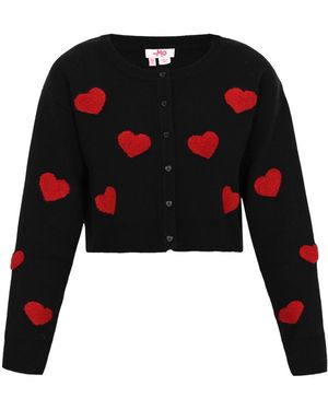 myMo Strickjacke - Schwarz