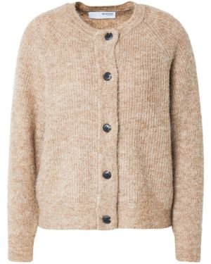 SELECTED Strickjacke 'Slflulu' - Natur