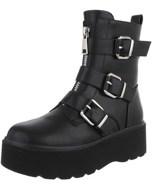 Ital-Design Stiefelette - Schwarz