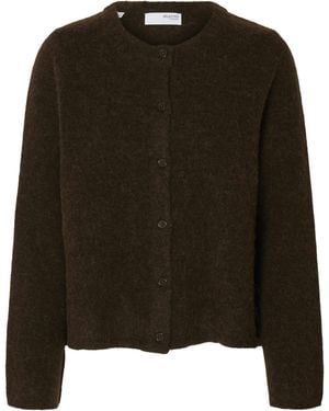 SELECTED Strickjacke Slflulu - Schwarz