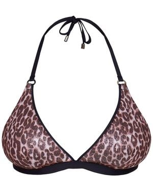 Joop! Bügel-Bikini-Top Leopard Beach - Pink