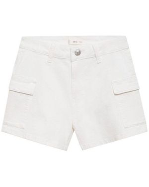 MANGO TEEN Shorts - Weiß