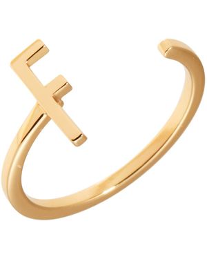 Design Letters Ring - Mettallic