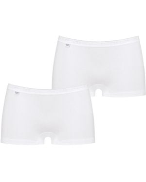 Sloggi Retro Pants Basic Short - Weiß