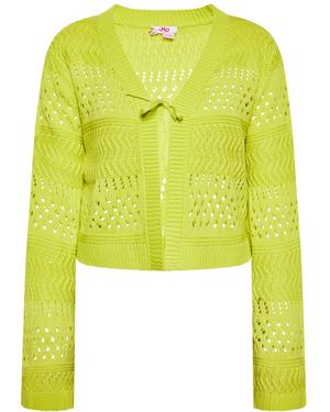 myMo Strickjacke - Gelb