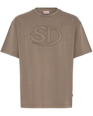 Solid Rundhalsshirt Sduncaster - Grau